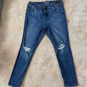 Old Navy dark washed rockstar, super skinny, high-rise jeans